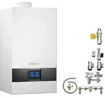 Buderus W25 mit GB172i.2-20 KDW H, Kombitherme 20 kW, wei&szlig;, Aufputz, BC400, E/H
