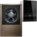 Buderus WLW196i-8 AR E, Logatherm Luft/Wasser Heizungs-W&auml;rmepumpe, schwarz