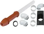 Vaillant Paket 1.50 Luft-/Abgasf&uuml;hrung, senkr. Dachdurchf. rot, 60/100 PP