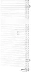 Kermi Badheizk&ouml;rper, Heizk&ouml;rper Credo Half round, 1800x450 mm (HxL), wei&szlig;/silber