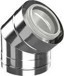 Buderus Konzentrischer Bogen, &Oslash; 110/160 mm, 45&deg;, Kunststoff PP / Edelstahl
