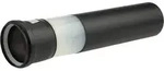 Buderus Abgasrohr DN80 mit Muffe, L&auml;nge: 250 mm, UV-stabil, schwarz