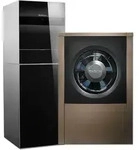 Buderus WLW196i-11 AR T190, Logatherm Luft/Wasser Heizungs-W&auml;rmepumpe, schwarz