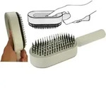 Haarb&uuml;rste "Easy Clean", wei&szlig;, Kunststoff 25 cm