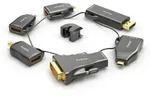 PureLink IQ-AR210 - HDMI Adapterring - 6 Adapter - DisplayPort, USB-C, DVI, Mini...