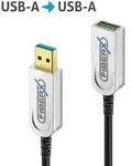 FiberX FX-I650-010 - 10 m USB 3.2 Gen2x1 USB-A AOC Glasfaser-Verl&auml;ngerungskabel