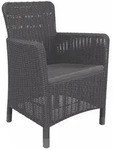 Trenton Kunst-Rattan-Gartensessel graphit
