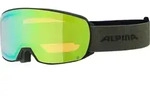 Alpina NAKISKA Q - Skibrille / Snowboardbrille - black-olive matt