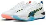 Puma Eliminate NITROTM 4 Game On Handballschuhe Unisex - White Puma Black Glowing...