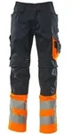 Mascot Leeds Arbeitshose Gr. 76C48 schwarzblau/hi-vis orange