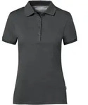 HAKRO Poloshirt Cotton-Tec Damen #214 Gr. S anthrazit