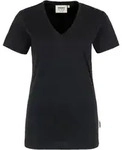 HAKRO V-T-Shirt Classic Damen #126 Gr. XS schwarz