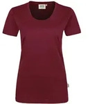 HAKRO T-Shirt Classic Damen #127 Gr. XS weinrot