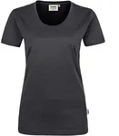 HAKRO T-Shirt Classic Damen #127 Gr. S karbongrau