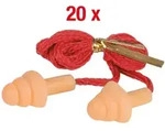 KS Tools Ohrst&ouml;psel PU, mit Schnur und Pilzkopf, 20 Paar
