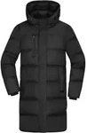 James & Nicholson Winter Kurzmantel mit Kapuze JN1367 Gr. XL black