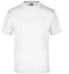 James & Nicholson Komfort-T-Shirt aus Single-Jersey Herren JN001 Gr. S white