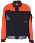 Planam Bundjacke Visline V1, Gr. 24 schwarz/orange/zink