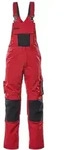 Mascot UNIQUE Latzhose Augsburg Gr. 23 rot/schwarz