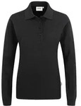 HAKRO Longsleeve Poloshirt Performance Damen #215 Gr. XS schwarz