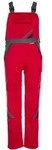 Planam Latzhose Highline Gr. 58 rot/schiefer/schwarz