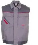 Planam Weste Highline Gr. S zink/schiefer/rot
