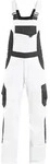 FHB Latzhose Herren Twill Eckhard 130630 56 wei&szlig;/anthrazit