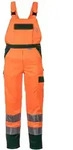 Planam Warnschutz Latzhose zweifarbig Gr. 48 orange/gr&uuml;n