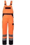 Planam Warnschutz Latzhose zweifarbig Gr. 90 orange/marine