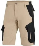 FHB Herren Bermuda Wulf 125200 Gr. 56 beige/schwarz