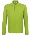 HAKRO Langarm Poloshirt Performance Herren #815 Gr. 2XL kiwi
