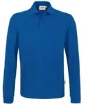 HAKRO Langarm Poloshirt Performance Herren #815 Gr. 2XL royal