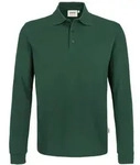 HAKRO Langarm Poloshirt Performance Herren #815 Gr. L tanne