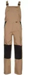 Planam Latzhose Canvas 320 Gr. 94 khaki/schwarz