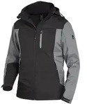 FHB Herren Softshelljacke Jannik 79105 Gr. L grau/schwarz
