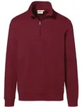 HAKRO Zip Sweatshirt Premium #451 Gr. M weinrot