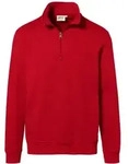 HAKRO Zip Sweatshirt Premium #451 Gr. L rot