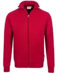 HAKRO Sweatjacke Premium #606 Gr. S rot