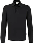 HAKRO Langarm Poloshirt Performance Herren #815 Gr. S schwarz