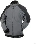 Dassy Fleecejacke Kazan Gr. XS zementgrau/schwarz