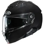 Hjc i91 SOLID SCHWARZ/GL&Auml;NZEND XS (54-55)