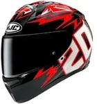 Hjc C10 Diablo Mask Mc1 Schwarz/Rot/Weiss XS (54-55)