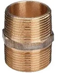 328015 Doppelnippel Rotguss 1/2"