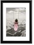 Hama-193199 K.R.Swing Schwarz 40x50 Kunststoff-Bilderrahmen