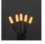 6347-820 LED Lichterkette gefrostet 50 bernst. gr&uuml;nes Kabel