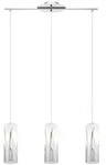 92741 RIVATO E27 3-fach H&auml;ngeleuchte 705x90mm Chrom Weiss