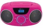 Nabo CD-Radio Melody PR 810 pink tragbares CD-Radio mit USB & MP3-Wiedergabe