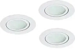 Eglo 75763 Set 3xLED-Einbauspot d:90, weiss