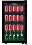 Solva Homeline G-KS1696sw Gastro Stand-Flaschenk&uuml;hlschrank mit Glast&uuml;r