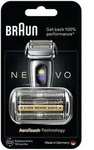 Braun Ersatzscherteil NEVO Silber